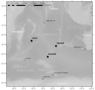 Figure 2 Map of the Indian Ocean.